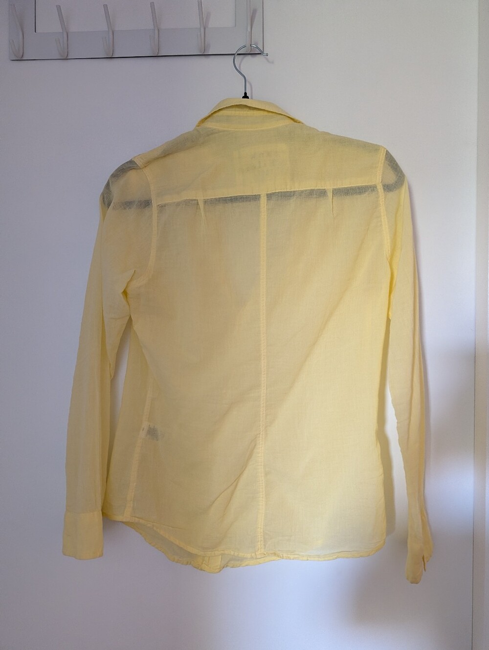 FRANK & EILEEN Barry Tailored Button-Up Cotton Shirt in Canary Yellow, S… - Picture 5 of 5